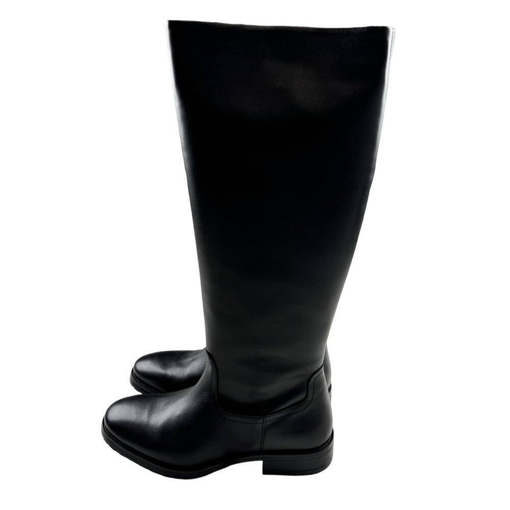 L'intervalle Delorre Leather Riding Boots Black Size EU 40 | US 9 - Picture 2 of 8